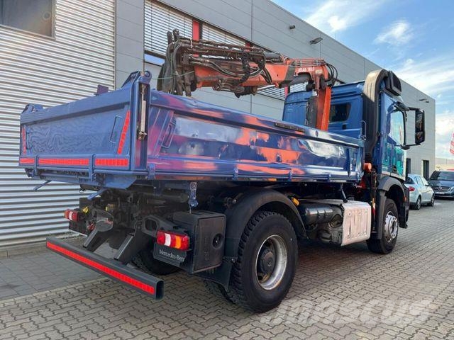Mercedes-Benz Arocs 1833 K 4x2 2-Achs Kipper Kran Atlas 105.2 Tippbilar