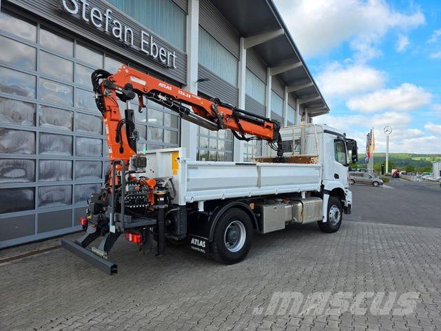 Mercedes-Benz Arocs 1835 KK Heckkran Atlas 126.3E-A3L Funk Savivarčių priekabų vilkikai