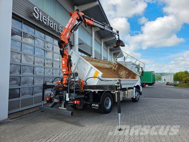 Mercedes-Benz Arocs 1835 KK Heckkran Atlas 126.3E-A3L Funk Savivarčių priekabų vilkikai