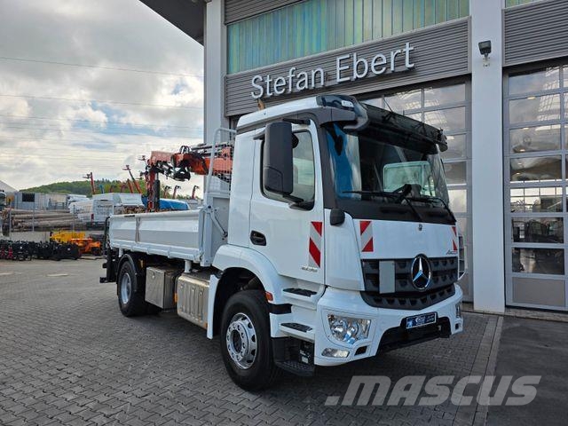Mercedes-Benz Arocs 1835 KK Heckkran Atlas 126.3E-A3L Funk Savivarčių priekabų vilkikai