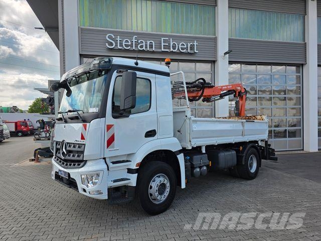 Mercedes-Benz Arocs 1835 KK Heckkran Atlas 126.3E-A3L Funk Savivarčių priekabų vilkikai