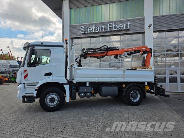 Mercedes-Benz Arocs 1835 KK Heckkran Atlas 126.3E-A3L Funk Savivarčių priekabų vilkikai