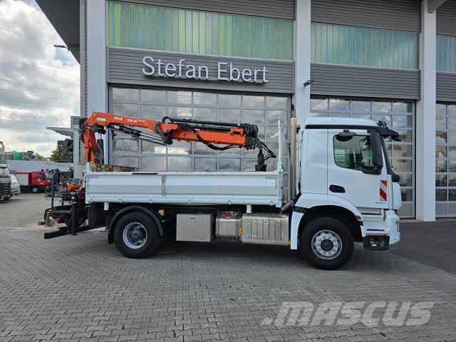 Mercedes-Benz Arocs 1835 KK Heckkran Atlas 126.3E-A3L Funk Savivarčių priekabų vilkikai