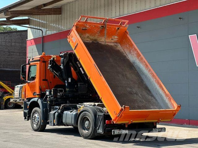 Mercedes-Benz Arocs 1845 4x2 BL MEILLER & HIAB 111 ES-2 7,4m Savivarčių priekabų vilkikai