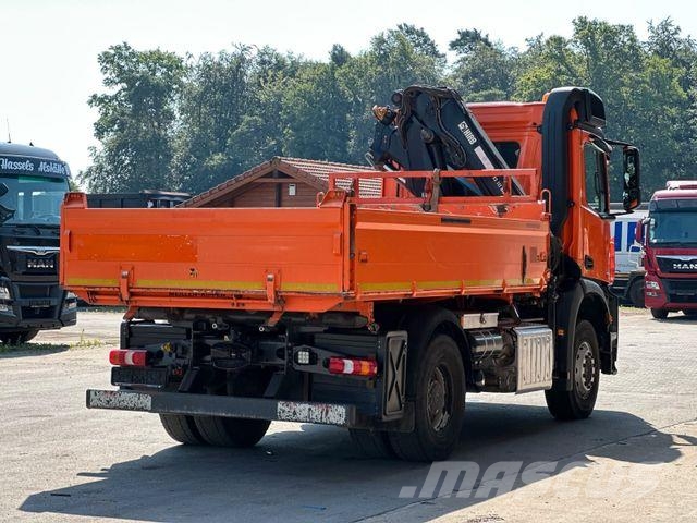 Mercedes-Benz Arocs 1845 4x2 BL MEILLER & HIAB 111 ES-2 7,4m Savivarčių priekabų vilkikai
