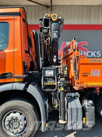 Mercedes-Benz Arocs 1845 4x2 BL MEILLER & HIAB 111 ES-2 7,4m Savivarčių priekabų vilkikai