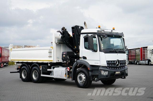 Mercedes-Benz AROCS / 2636 / E 6 / WYWROTKA + HDS / 6 X 4 / HI Грузовики-Самосвалы