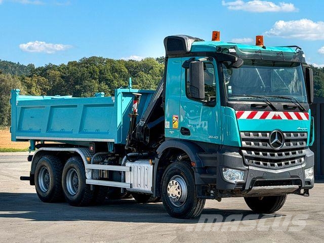 Mercedes-Benz Arocs 2640 Kipper + HIAB 144 + FUNK * Bordmatic! Φορτηγά με Γερανό