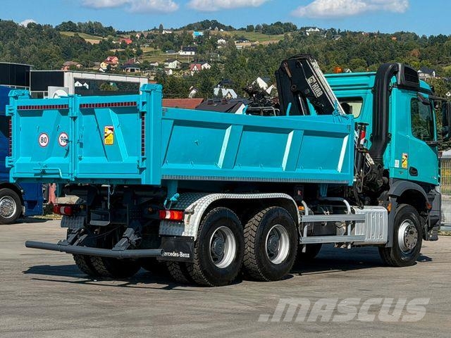 Mercedes-Benz Arocs 2640 Kipper + HIAB 144 + FUNK * Bordmatic! Φορτηγά με Γερανό