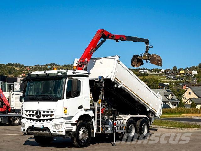 Mercedes-Benz AROCS 2640 HMF 1643 Z2 + FUNK * Bordmatic * 6x4 Kranwagen