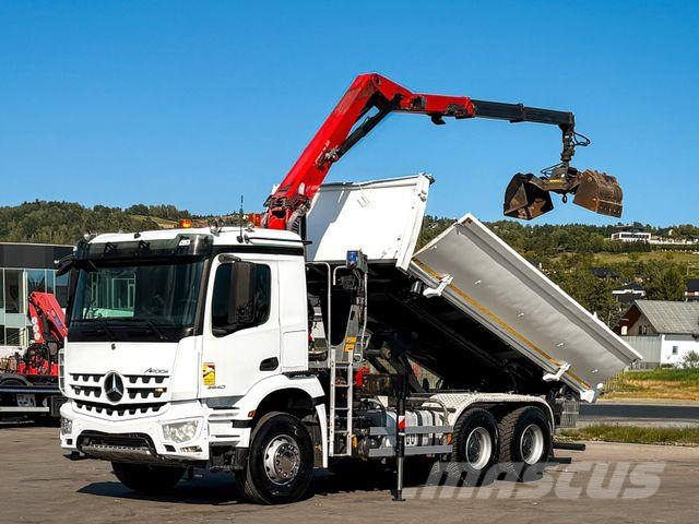 Mercedes-Benz AROCS 2640 HMF 1643 Z2 + FUNK * Bordmatic * 6x4 Kranwagen