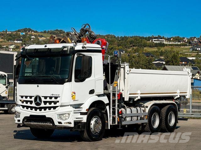 Mercedes-Benz AROCS 2640 HMF 1643 Z2 + FUNK * Bordmatic * 6x4 Kranwagen