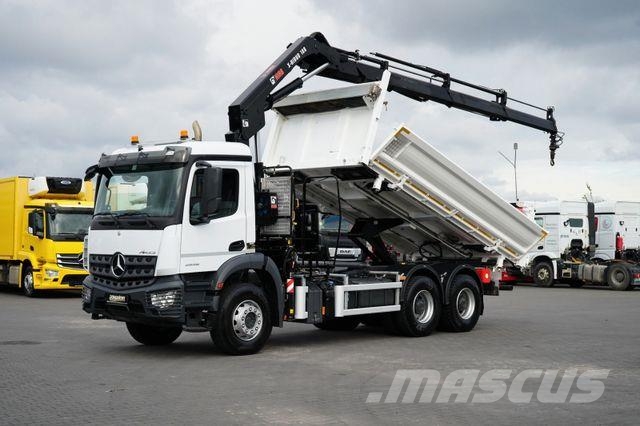 Mercedes-Benz AROCS / 2636 / E 6 / WYWROTKA + HDS / 6 X 4 / HI Грузовики-Самосвалы