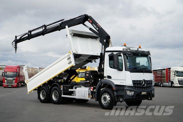 Mercedes-Benz AROCS / 2636 / E 6 / WYWROTKA + HDS / 6 X 4 / HI Грузовики-Самосвалы
