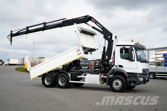 Mercedes-Benz AROCS / 2636 / E 6 / WYWROTKA + HDS / 6 X 4 / HI Грузовики-Самосвалы