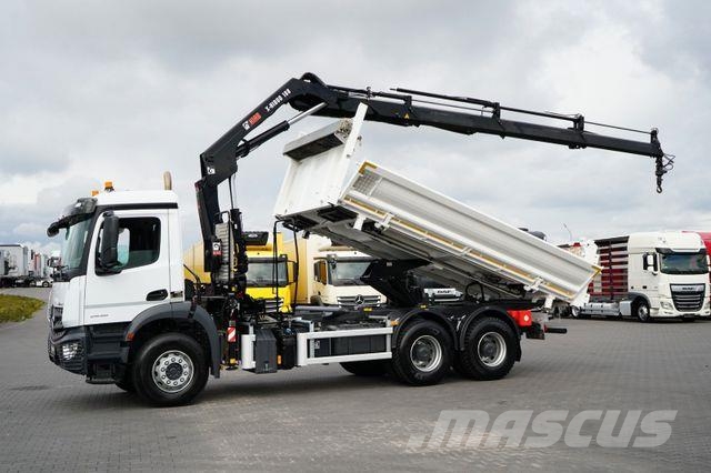 Mercedes-Benz AROCS / 2636 / E 6 / WYWROTKA + HDS / 6 X 4 / HI Грузовики-Самосвалы
