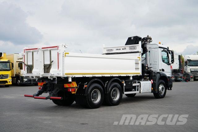 Mercedes-Benz AROCS / 2636 / E 6 / WYWROTKA + HDS / 6 X 4 / HI Грузовики-Самосвалы