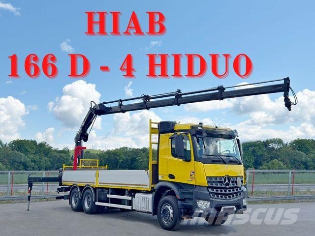 Mercedes-Benz AROCS 2636 *HIAB 166 D-4 HIDUO + FUNK* 6x4 Автокранове
