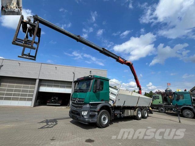 Mercedes-Benz Arocs 2648 6x2 3-Achs Kipper Heckkran Funk Wywrotki