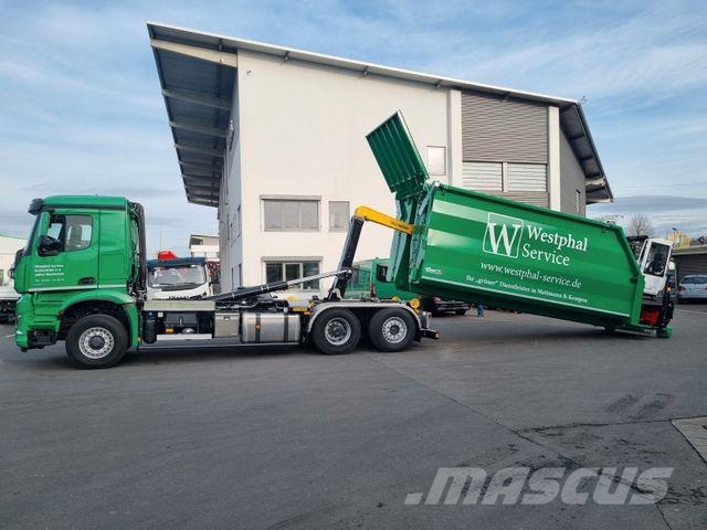 Mercedes-Benz Arocs 2751 6x2 HAD/ Abroller EBERT Forstbox Q150 吊鉤式起重車