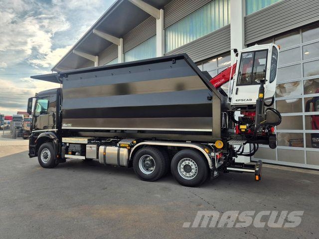 Mercedes-Benz Arocs 2751 6x2 HAD/ Abroller EBERT Forstbox Q150 吊鉤式起重車