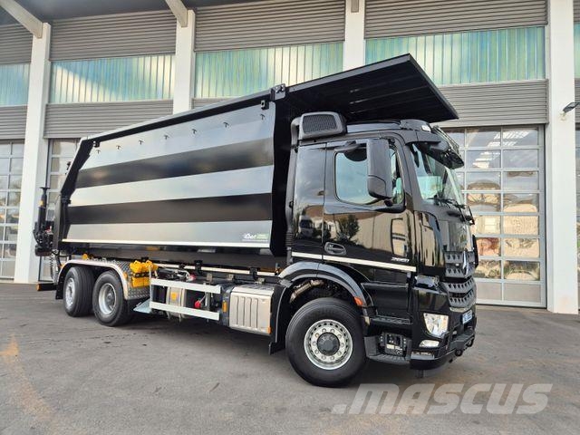 Mercedes-Benz Arocs 2751 6x2 HAD/ Abroller EBERT Forstbox Q150 吊鉤式起重車