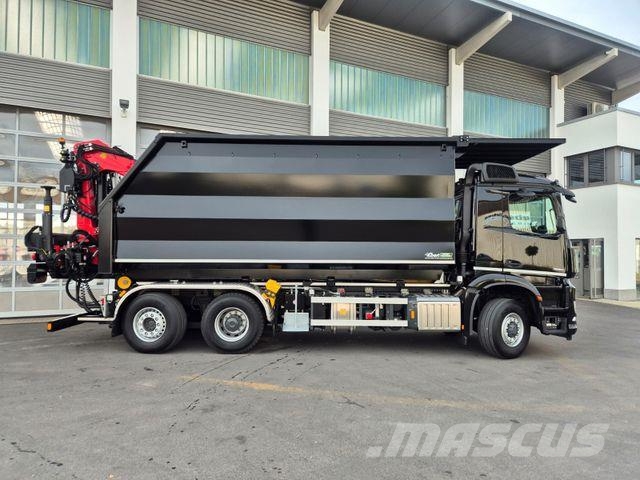 Mercedes-Benz Arocs 2751 6x2 HAD/ Abroller EBERT Forstbox Q150 吊鉤式起重車