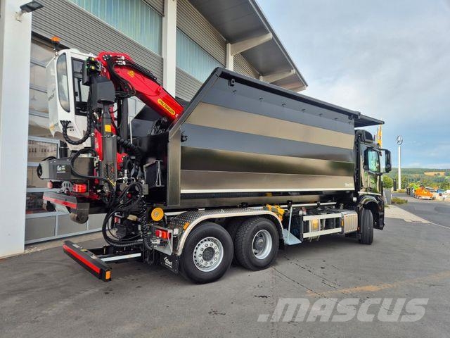 Mercedes-Benz Arocs 2751 6x2 HAD/ Abroller EBERT Forstbox Q150 吊鉤式起重車