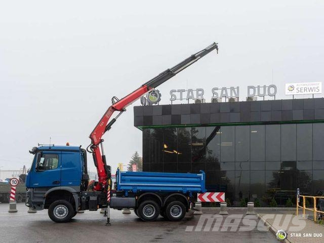 Mercedes-Benz AROCS 3351 6x6 FASSI F215A.2.23 Crane Tipper Автомобильные краны