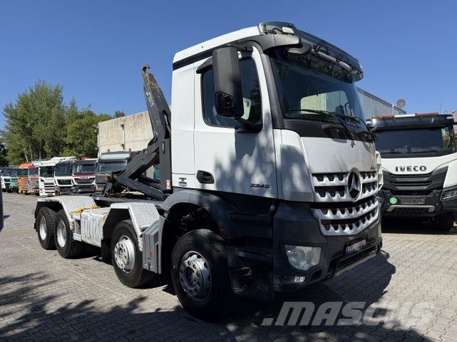 Mercedes-Benz Arocs 3245 K 8X4 Haken Vrachtwagen met containersysteem