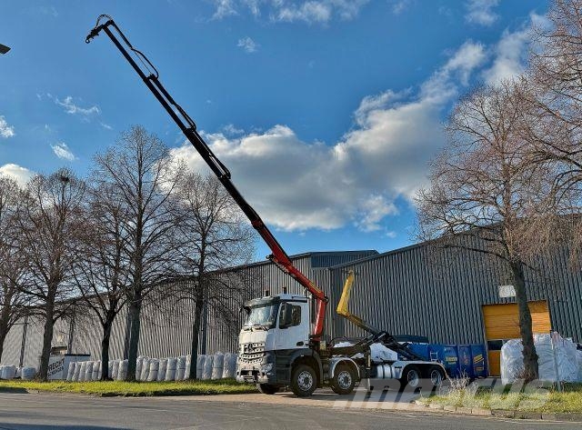 Mercedes-Benz Arocs 3251 - Kran - Abrollkipper - 8x4 شاحنات الرافعات الخطافية