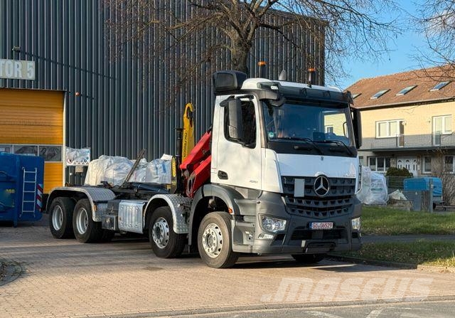 Mercedes-Benz Arocs 3251 - Kran - Abrollkipper - 8x4 شاحنات الرافعات الخطافية