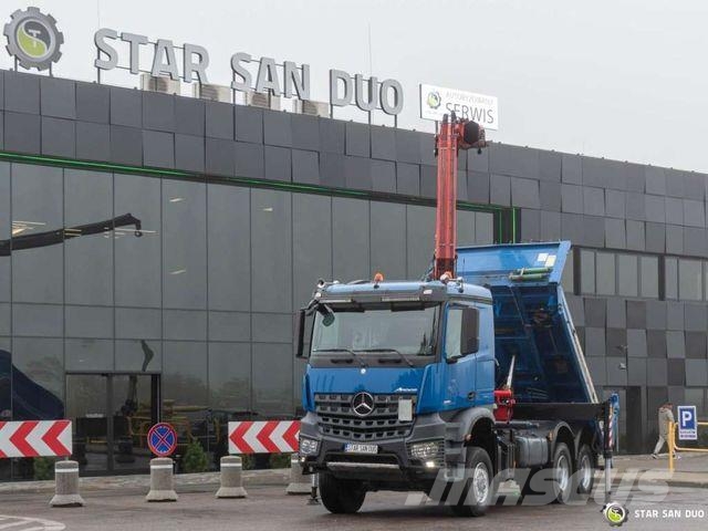 Mercedes-Benz AROCS 3351 6x6 FASSI F215A.2.23 Crane Tipper Автомобильные краны