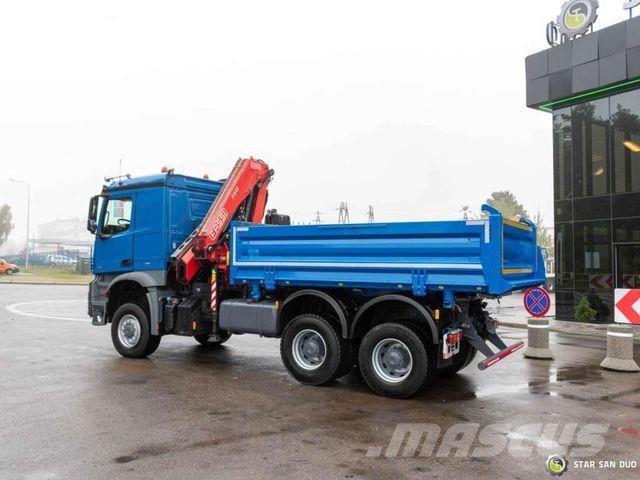 Mercedes-Benz AROCS 3351 6x6 FASSI F215A.2.23 Crane Tipper Kipper