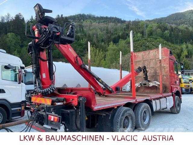 Mercedes-Benz AROCS 3358 6X4 Blatt/Blatt Kran Epsilon 120Z Timmerbilar