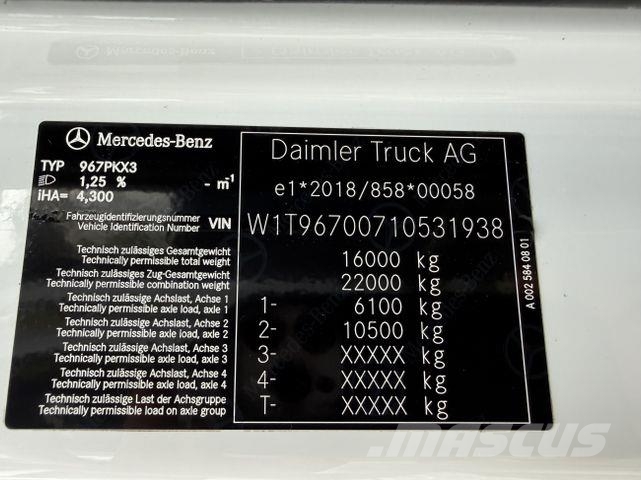 Mercedes-Benz Atego 1623 4X2 Kran Fassi F135 Camion plateau