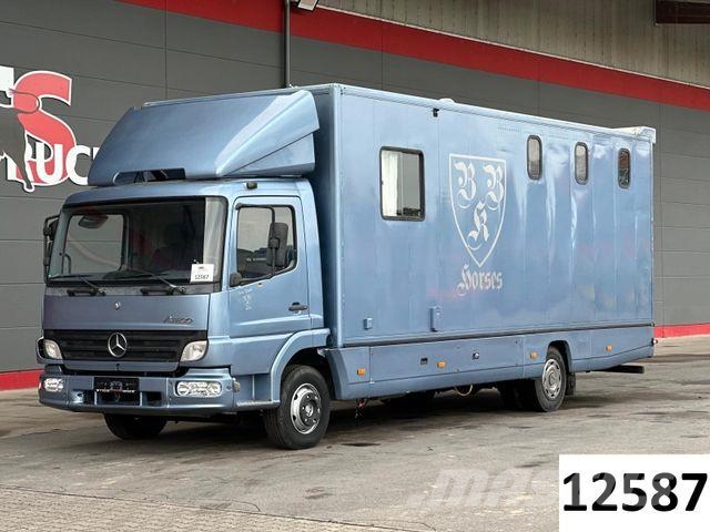 Mercedes-Benz Atego 1017 L 4x2 BL Pferdetransporter Wohntei Tovornjaki za prevoz živine