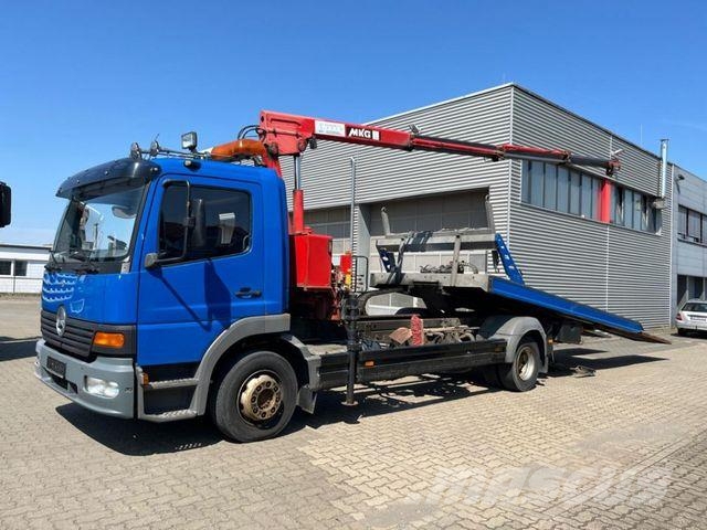 Mercedes-Benz Atego 1218 L Pritsche Kran Verschiebepl.+Brille Camiones grúa