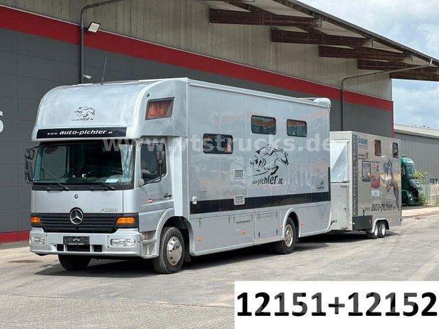 Mercedes-Benz Atego 1218L Pferdetransporter + Gimmel Anh. شاحنات نقل الحيوانات