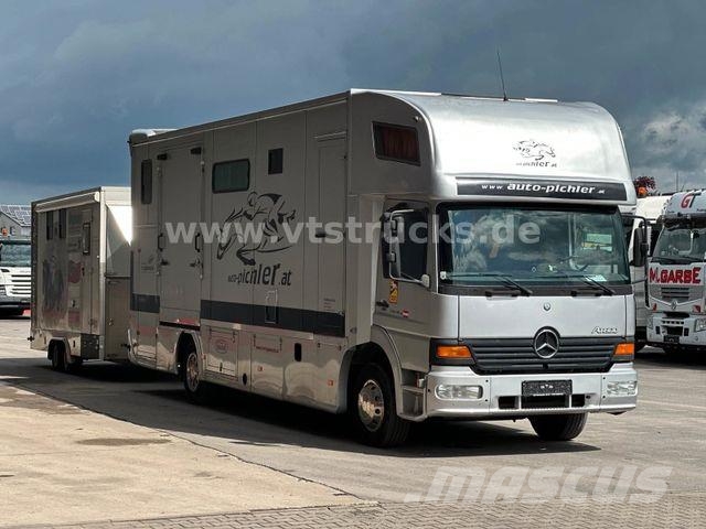 Mercedes-Benz Atego 1218L Pferdetransporter + Gimmel Anh. شاحنات نقل الحيوانات