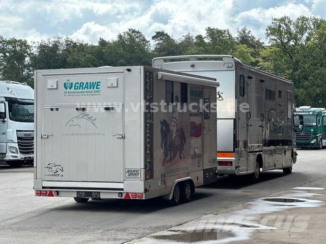 Mercedes-Benz Atego 1218L Pferdetransporter + Gimmel Anh. شاحنات نقل الحيوانات