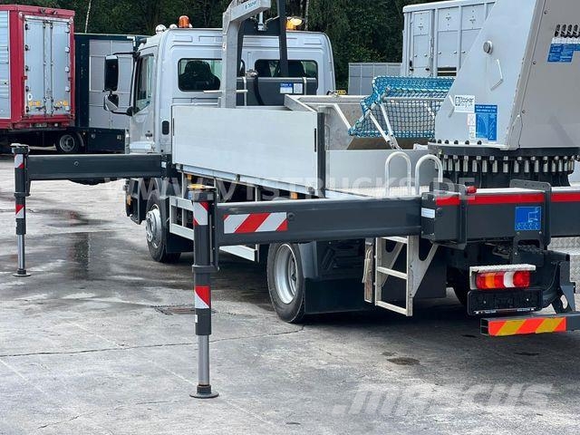 Mercedes-Benz Atego 1223 4x2 Böcker-Dachdeckerkran Vlakke laadvloer met kraan