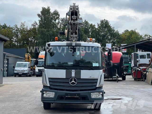 Mercedes-Benz Atego 1223 4x2 Böcker-Dachdeckerkran Vlakke laadvloer met kraan