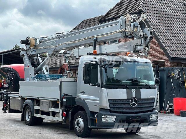 Mercedes-Benz Atego 1223 4x2 Böcker-Dachdeckerkran Vlakke laadvloer met kraan