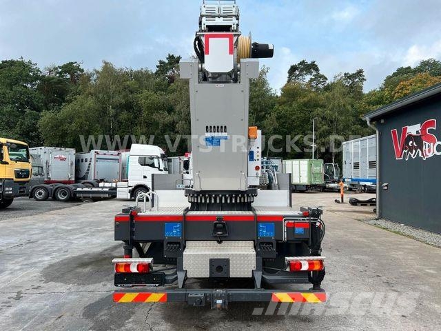 Mercedes-Benz Atego 1223 4x2 Böcker-Dachdeckerkran Vlakke laadvloer met kraan