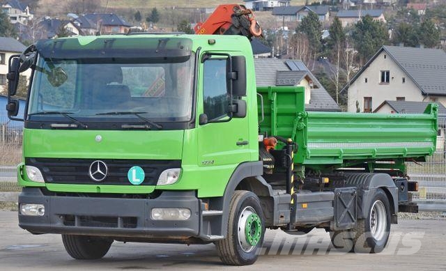 Mercedes-Benz ATEGO 1224 Kipper 4,00m* KRAN * TOPZUSTAND Автокранове
