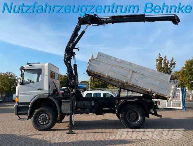 Mercedes-Benz Atego 1828 BB 4x4/ DPF/ AC/ Meiller/ Atlas 105.1 Camion benne