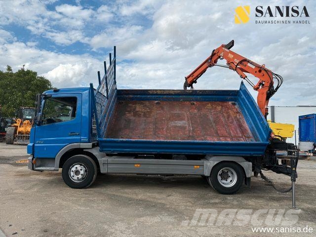 Mercedes-Benz Atego 818/918/MEILLER 3.S-Kipper/TEREX 65.2-A2L Bañeras basculantes usadas
