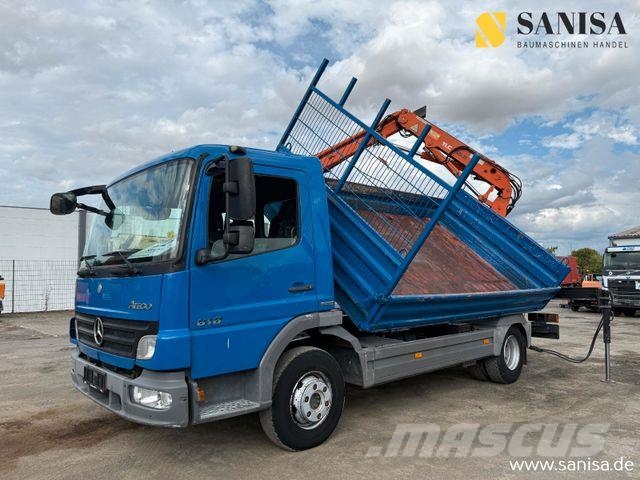 Mercedes-Benz Atego 818/918/MEILLER 3.S-Kipper/TEREX 65.2-A2L Bañeras basculantes usadas