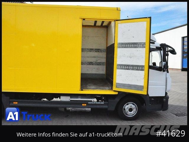 Mercedes-Benz Atego 818 L, Koffer, Automatik, , Seitentür Gesloten opbouw